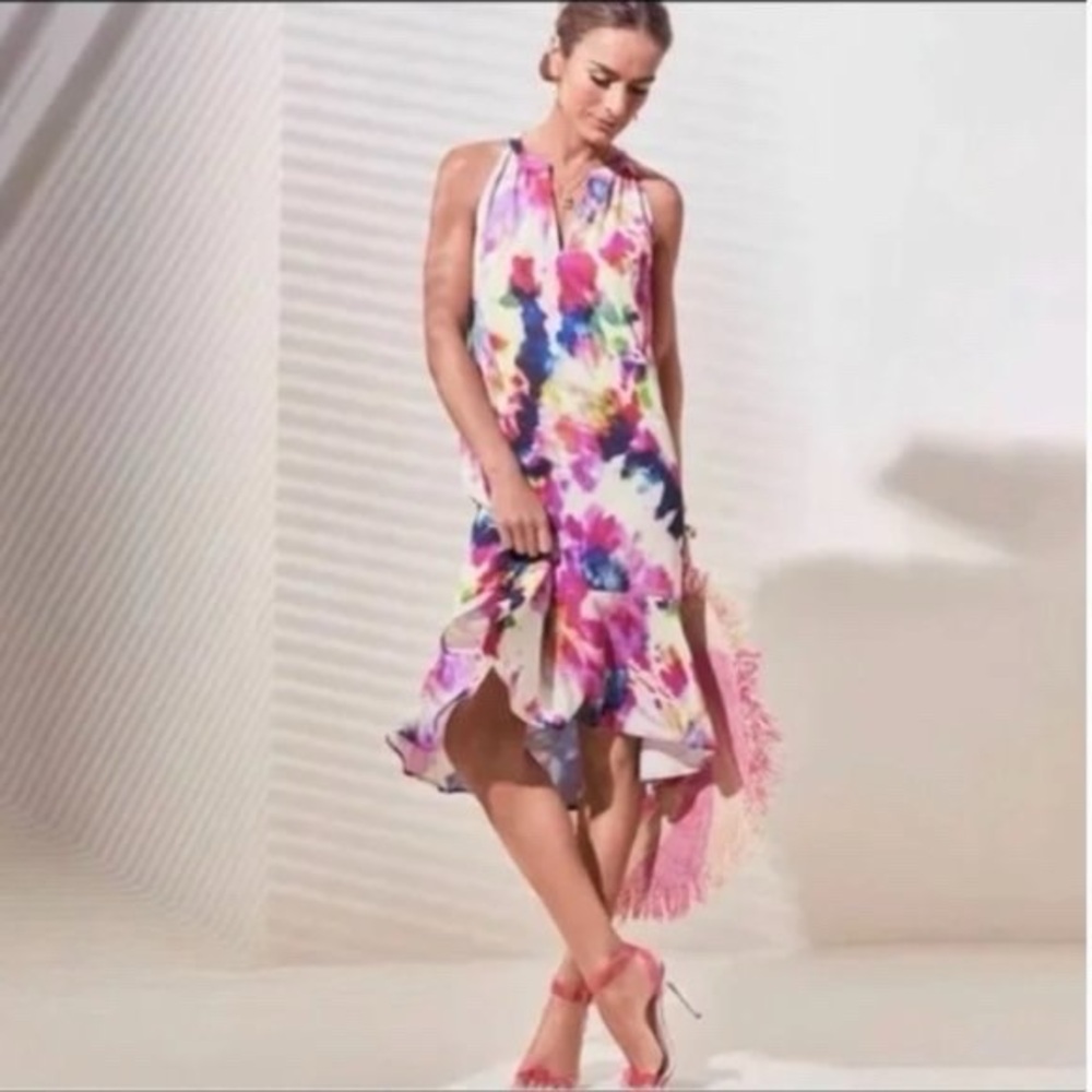 CAbi Multicolor Floral Dress
